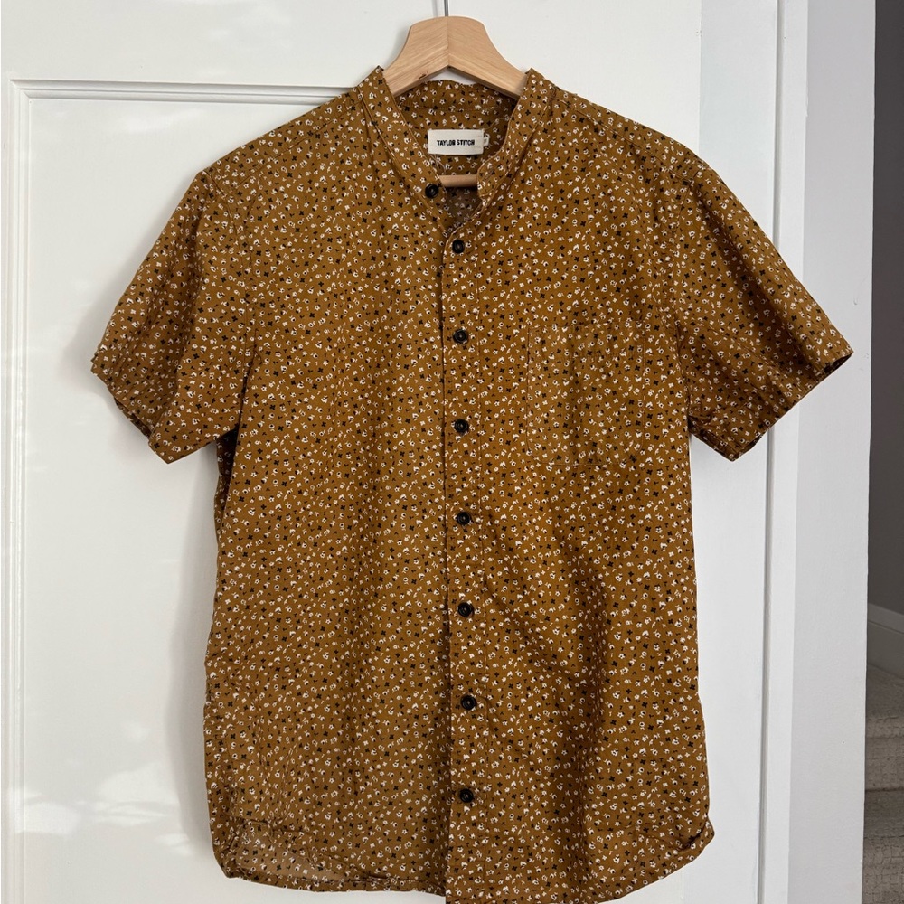 Taylor Stitch Brown Floral Men's Shirt